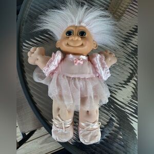 vintage Russ Berrie Ballerina Troll doll 13-inch plush toy 1992